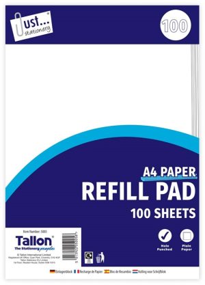 A4 Pads Plain 100 Sheets