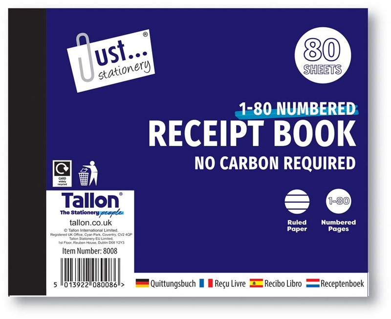 Receipt Book Small