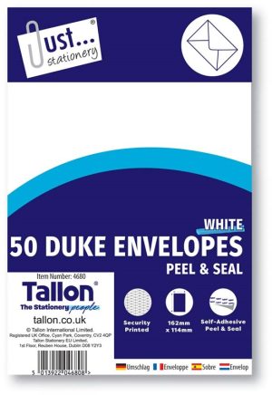 Duke Envelopes White 50 Pack