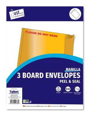 A4 Board Envelopes 3 Pack