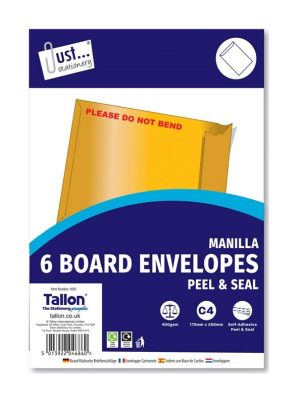 A5 Board Envelopes 6 Pack