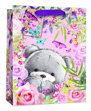 Bear Gift Bag Large 26cm x 32cm x 12cm