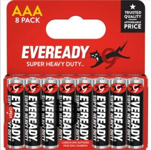 AAA Eveready Batteries 8 Pack