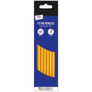 Pencils With Eraser Tops 15 Pack