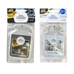 Candle Jar Car Air Freshener 3 Pack