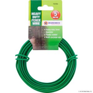 3mm x 5m Green Garden Wire