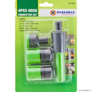 4pc Hose Pipe Connector Set