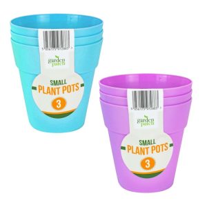 Small Plant Pots 3 Pack H10cm x W10cm