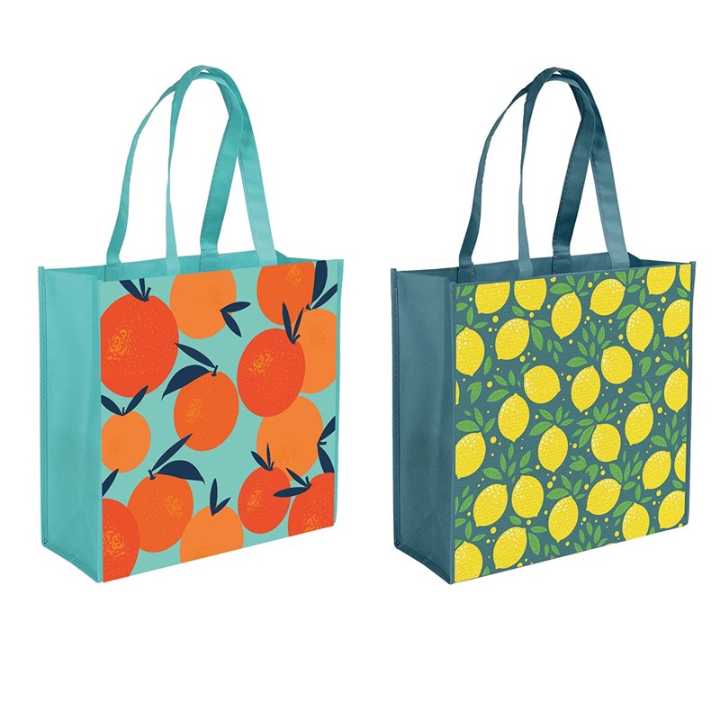 Fruit Print Large Shopping Bag