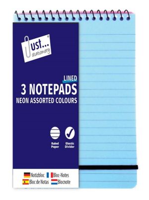 Neon Notepads 3 Pack 100 x 150mm