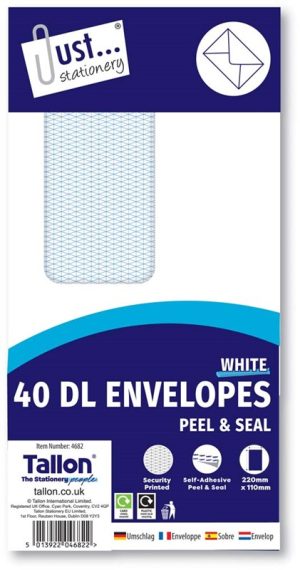 DL Window Envelopes 40 Pack