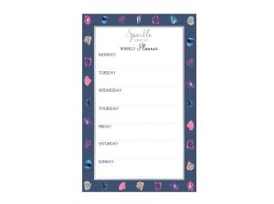 Weekly Planner 52 Sheets