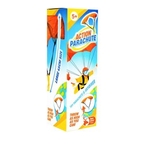 Action Parachute with Skydiver