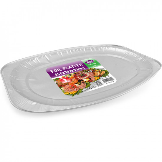 Foil Platter Large 550x362x30mm 1 Pack