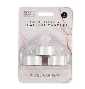 LED Tealight Candle 3 Pack